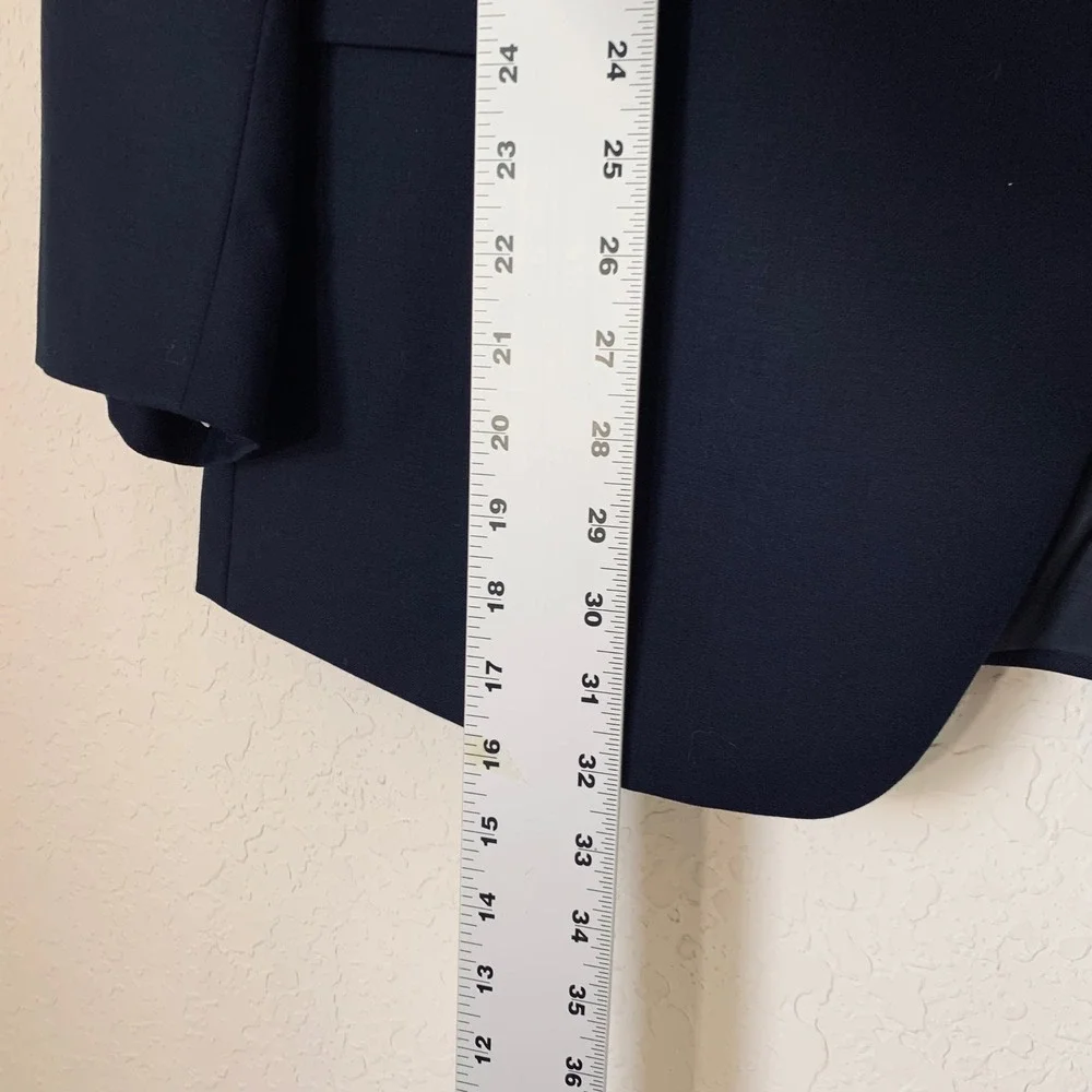 Lauren Ralph Lauren Blazer Mens 48R Navy Blue Wool Gold Crest Button Preppy Ivy